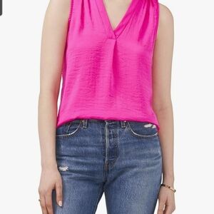 Women's Pink Sleeveless Top‎